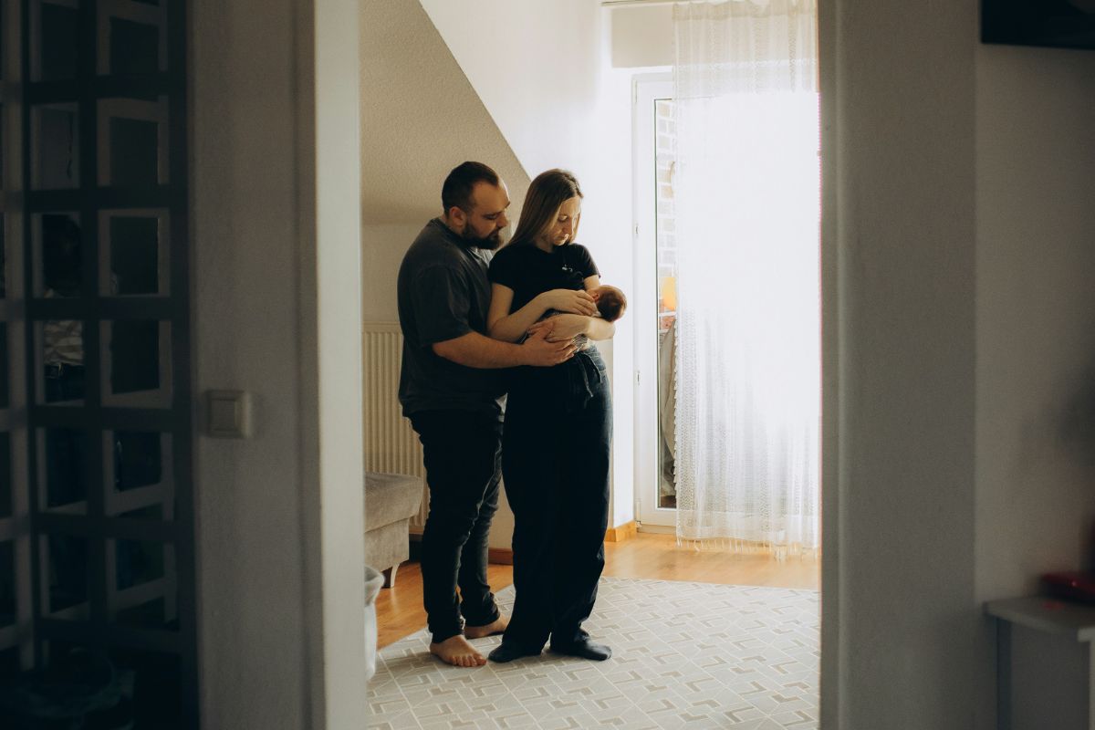 A working parent spending time with their family, representing the community BEMA Health serves across Florida.