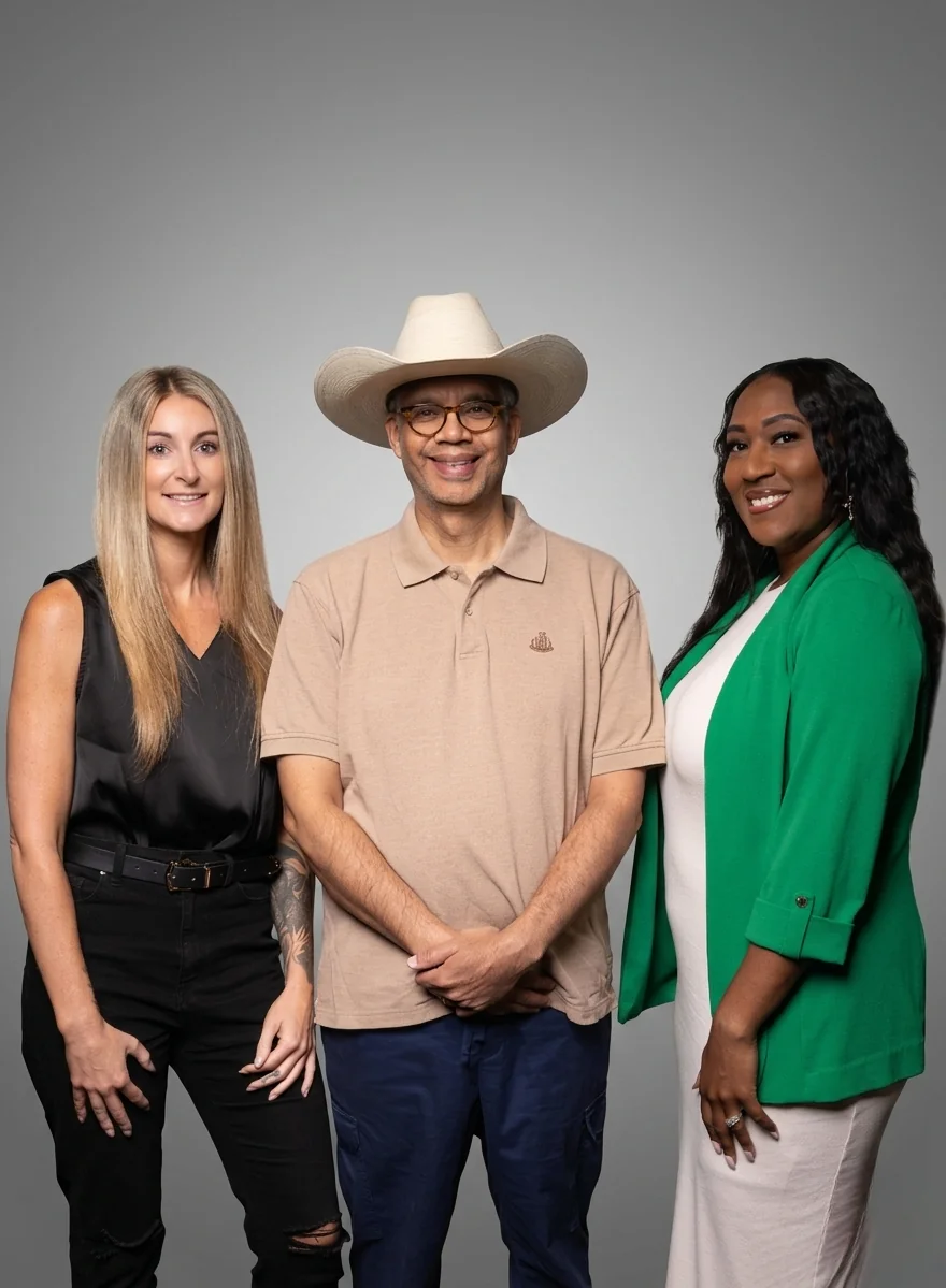 The three founders of BEMA Health Incorporated, a Florida nonprofit dedicated to healthcare access for working families.